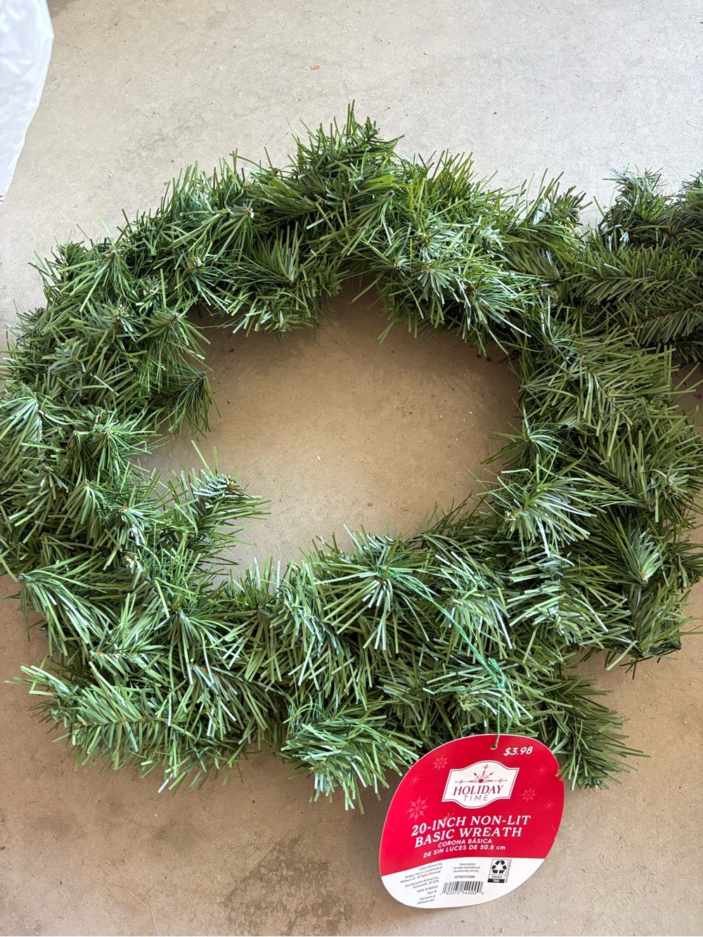 Holiday Time Green Classic Holiday Wreath